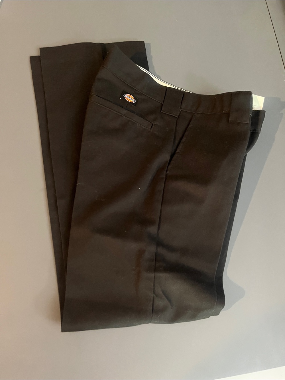 Dickies Kids Black Flat-Front Dress Pants